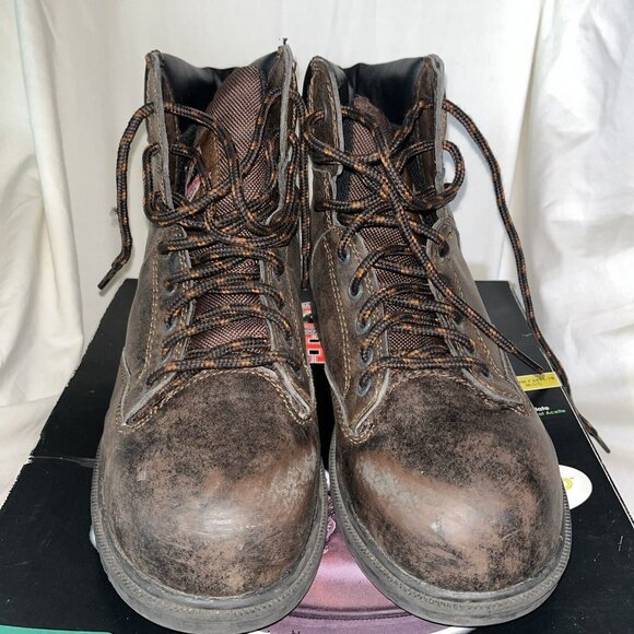 Brahma Enduro Pro Men\'s Brown Steel Toe Lace Up Work Boots Size 9 MNBR0340100 main image 9